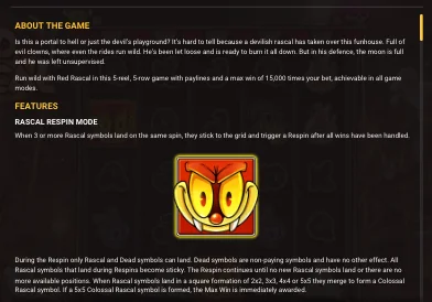 Red Rascal Rascal Respin Mode — Sticky Symbol Feature